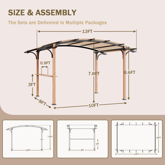 F04 13'x8.5' Pergola Accessories